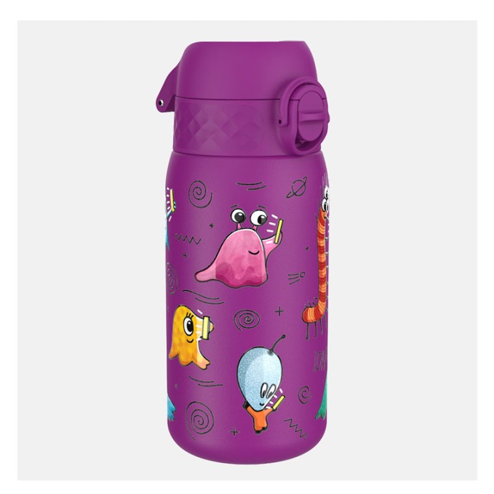Ion8 I8SS400PVALIEN Stainless steel Water Bottle 400ml Aliens