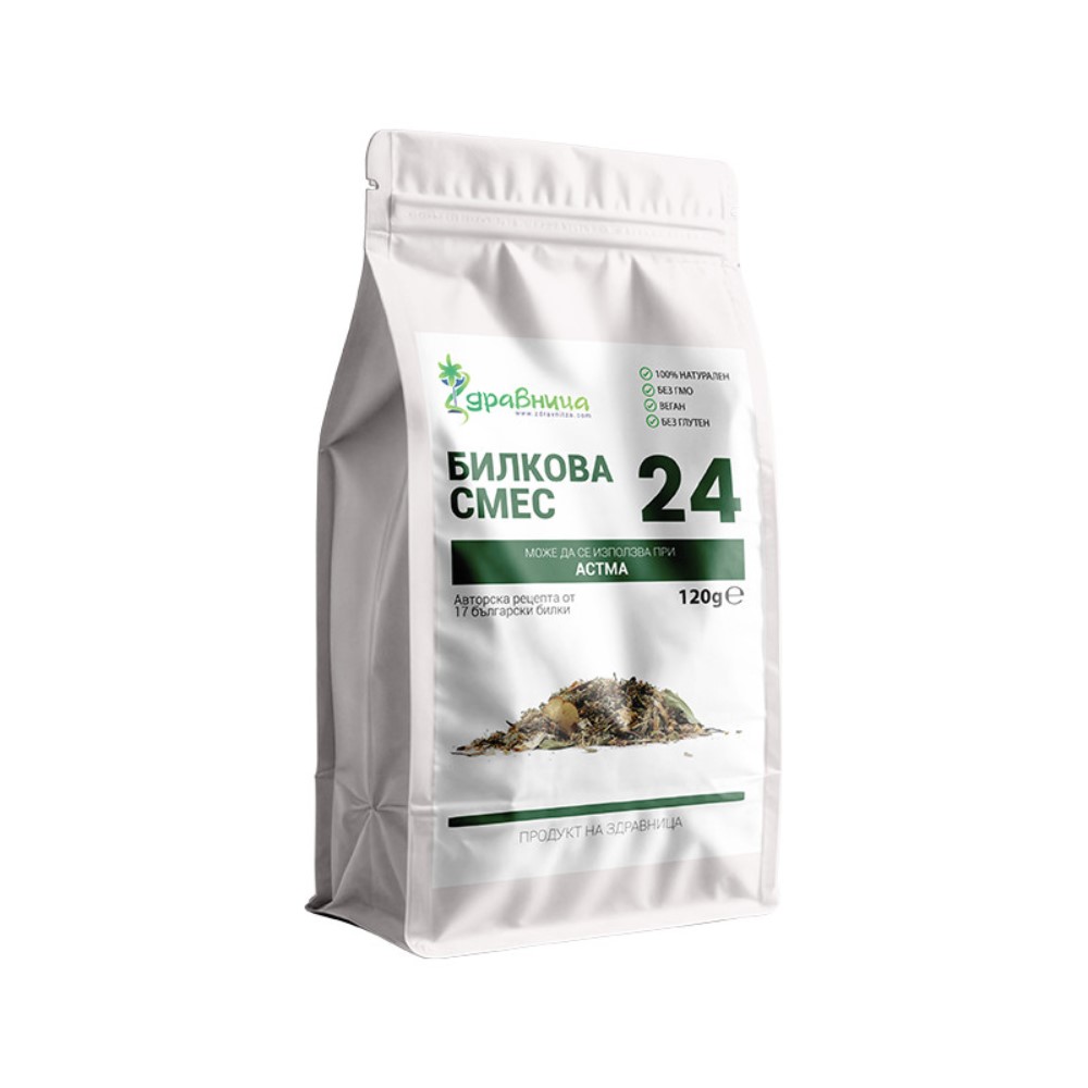 Herbal Blend №24 For Asthma, 120 g, Zdravnitza
