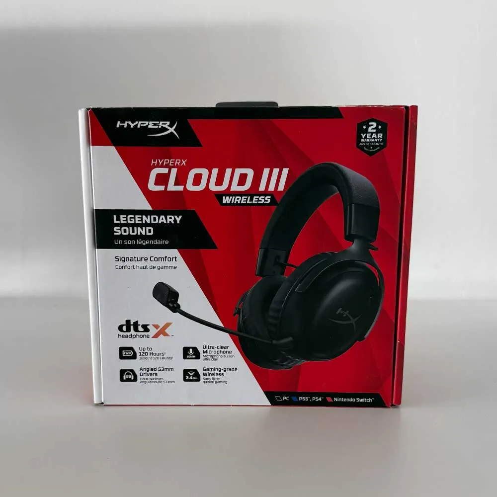 HYPERX CLOUD III WIRELESS HEADSET BLACK