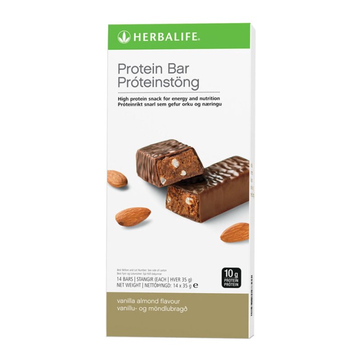 Herbalife Protein Meal Bars in Vanilla Almond flavour 14 bars