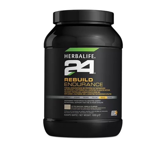 Herbalife 24 Rebuild Endurance in vanilla flavor post-workout recovery 1000gr