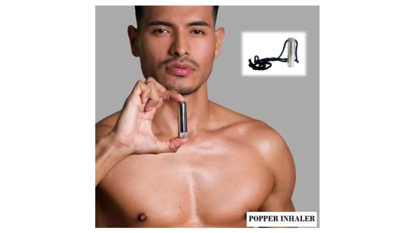 Εισπνευστηρας για Poppers με Καλωδιο απο Ανοξειδωτο Ατσαλι