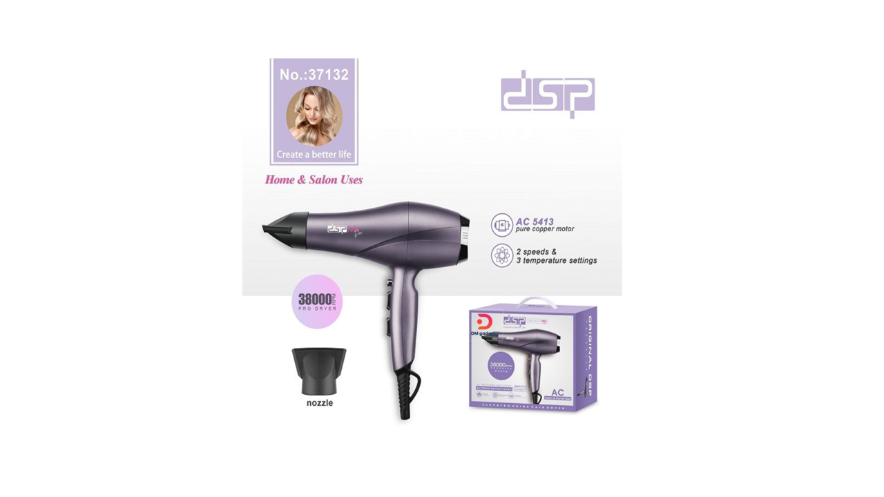 700W16#DSP®37132 Professional Salon and Home Ultra Power Hair Dryer 1830w,38000rpm
