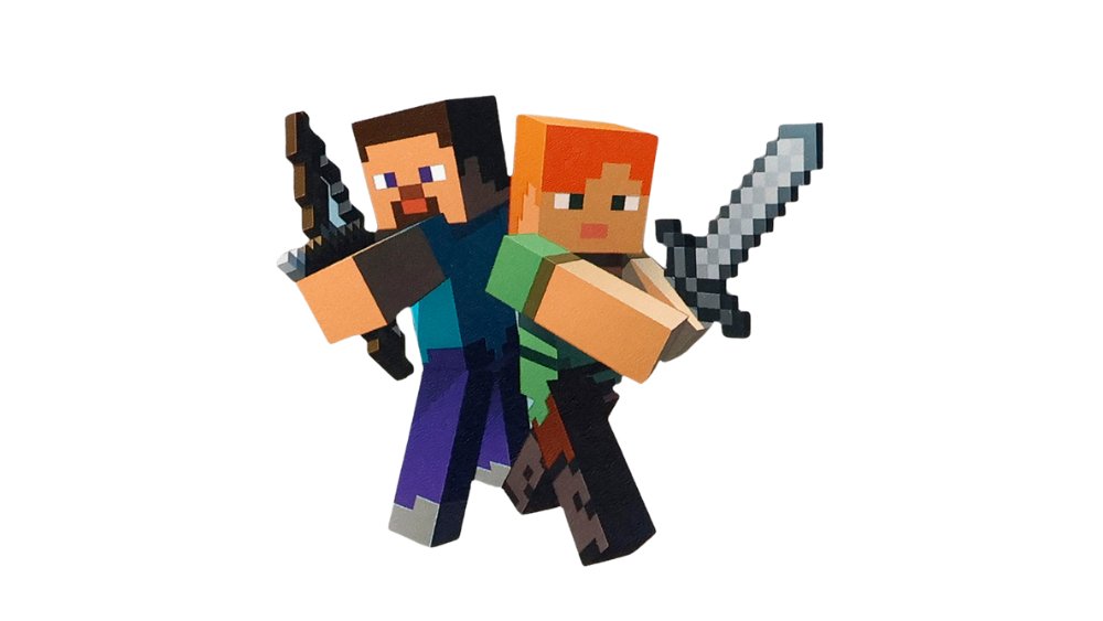 Wooden Minecraft magnet.-.decoration for Easter Candle – Cute Lambada Ornament