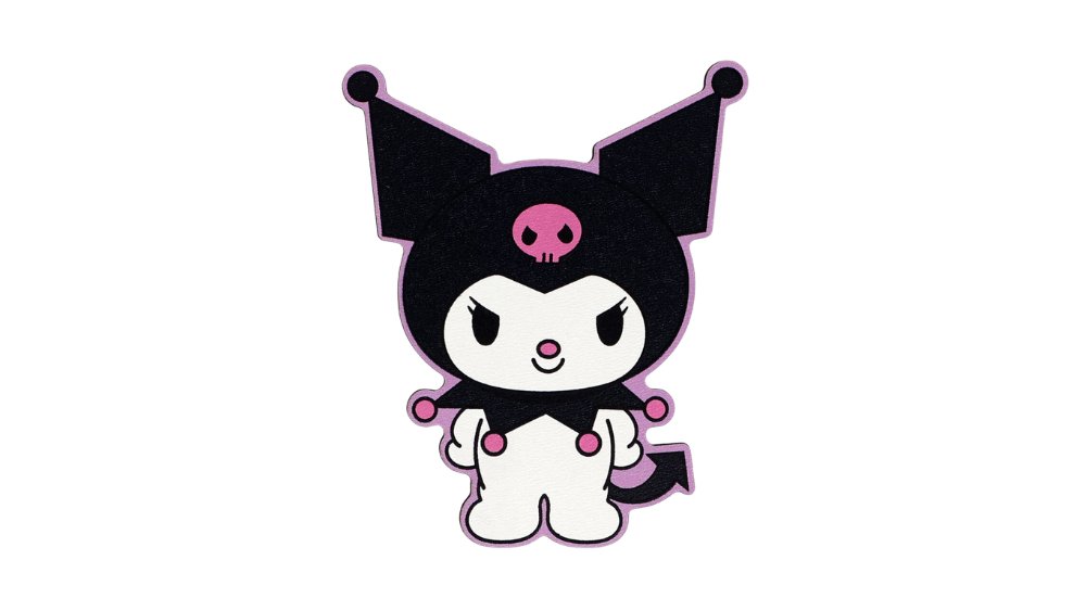 Wooden Kuromi magnet - decoration for Easter Candle – Cute Lambada Ornament