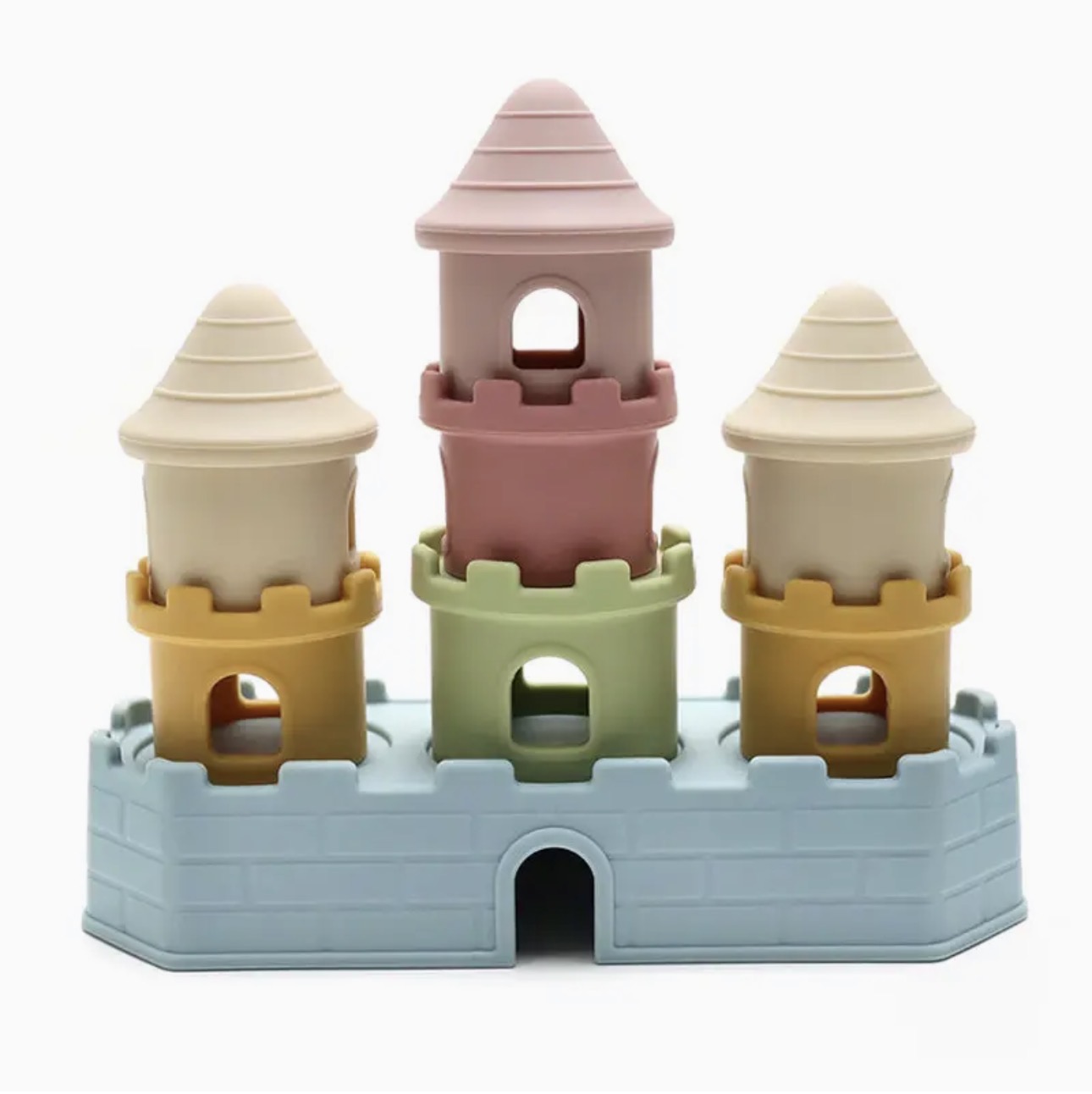 Silicone Stacking Castle Block Set Montessori Toy