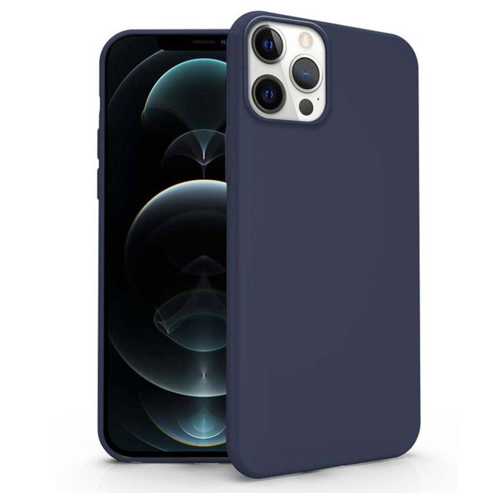 Silicon Case For Iphone 15 Pro Max Dark Blue - The Phone Case