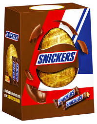 SNICKERS EASTER EGG WITH TWO SNICKERS BARS. EASTER EGG 216G