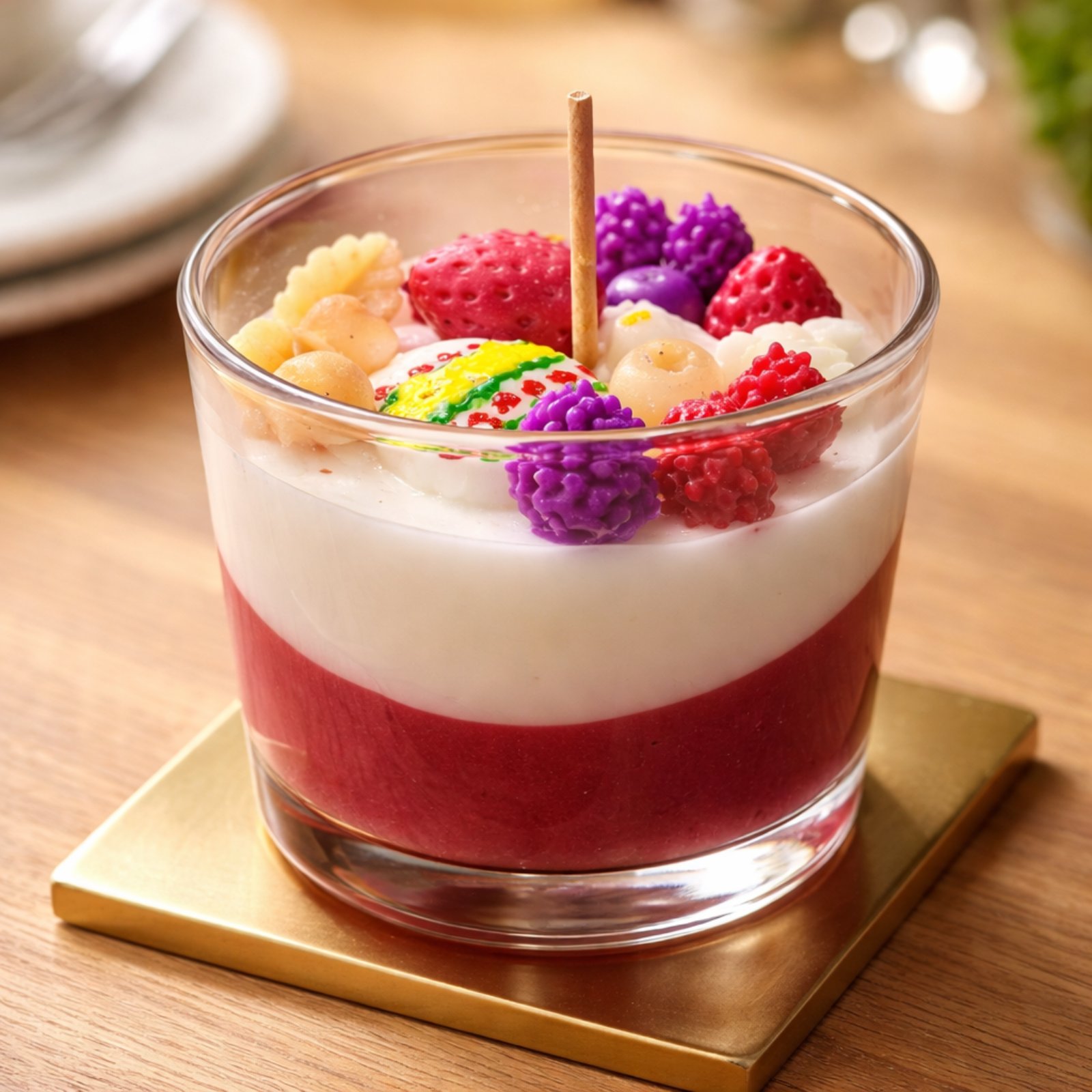 CANDLE WITH EASTER DECORATION