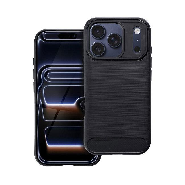 BACK CASE CARBON FLEXI IPHONE 17 Pro Max black