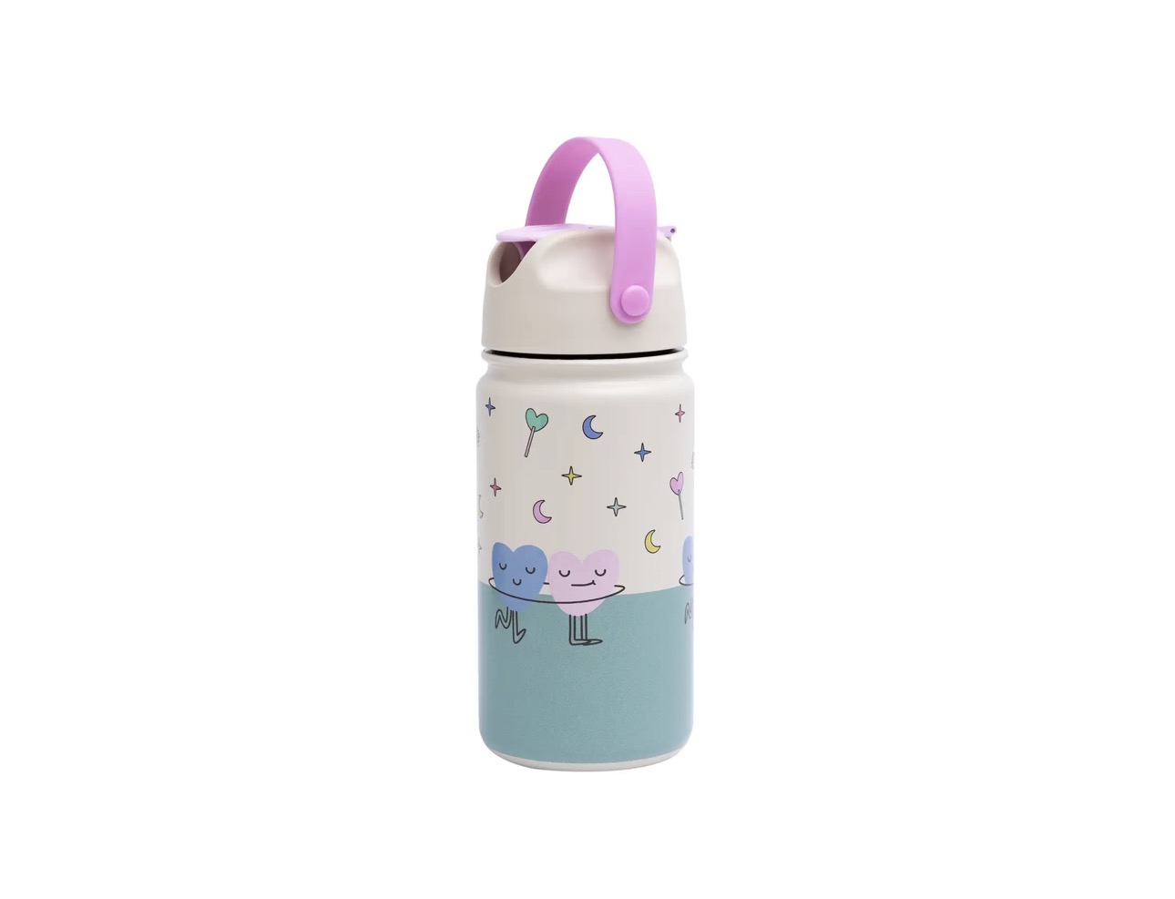 Insulated Stainless Steel Bottle Dancing Hearts 420ml