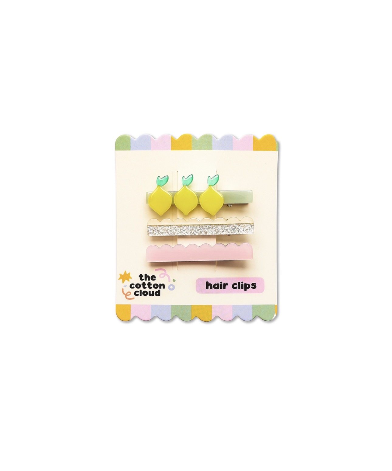 Hair Pins 3-Set Waves Lemon