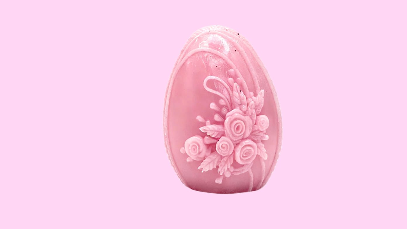 3D HANDMADE PINK EASTER DECORATION EGG .Cod. 3
