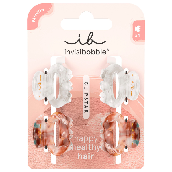 Invisibobble Clipstar Petit Bijoux-Mini Clasp, 4pcs