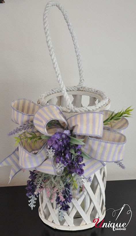 Purble Spring Candle Lantern Easter Decoration
