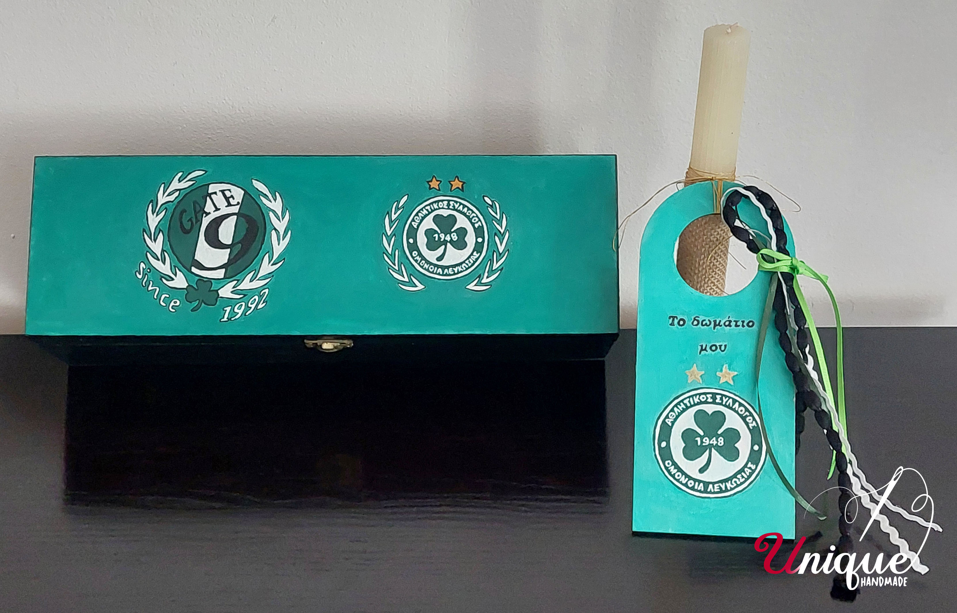 Easter Set Lampada & Wooden Box "OMONOIA"