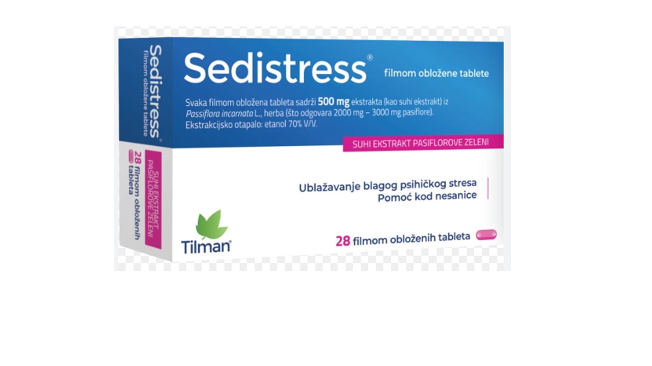 TILMAN SEDISTRESS 500MG 28TABS