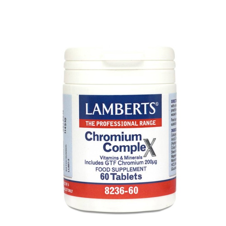Lamberts Chromium Complex 60 Tab Helps To Maintain Normal Blood Glucose Levels