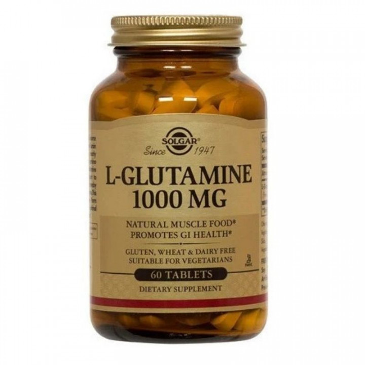 Solgar L- Glutamine 1000Mg 60 Vegetable Capsules