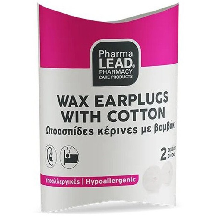 Pharmalead Wax With Cotton Wool Ear Plugs 2