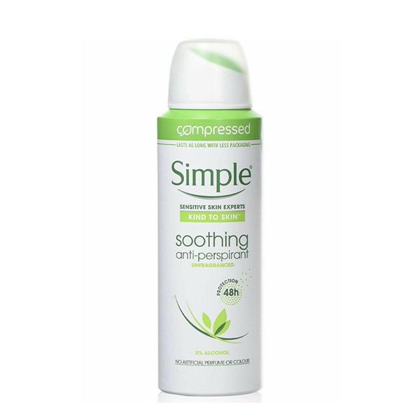 Simple Soothing Anti-Perspirant Aerosol Deodorant 48H 125M