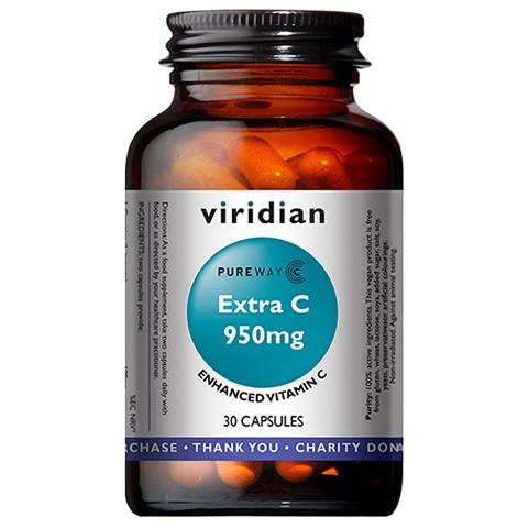 Viridian Vitamins  Nutrition Extra C 950Mg 30 Veg Caps 30
