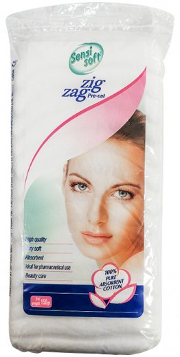 Sensi Soft Zig Zag Pre Cut Cotton 150G