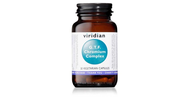 Viridian G.T.F. Chromium (200Ug) Complex - 30 Veg Caps