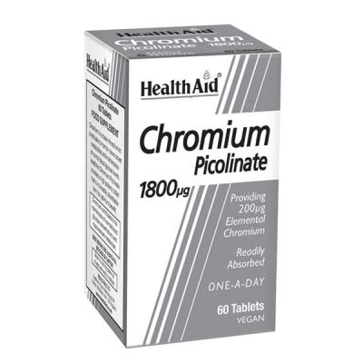 Health Aid Super Chromium Picolinate 1800Mg 60 Tablets
