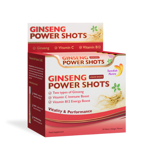 Swedish Nutra Ginseng Energy vitamins for the Immune System  20 Shots