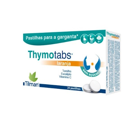 Tilman Thymo Tabs With Orange Flavor For Sore Throat 24Pcs