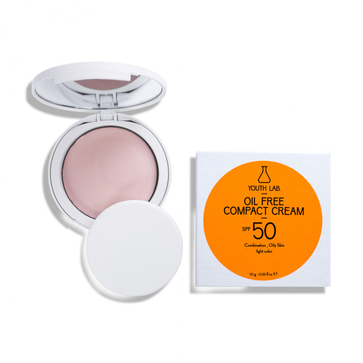 Youth Lab Oil Free Compact Cream Spf50 For Oily-Combination Skin Light Color 10g