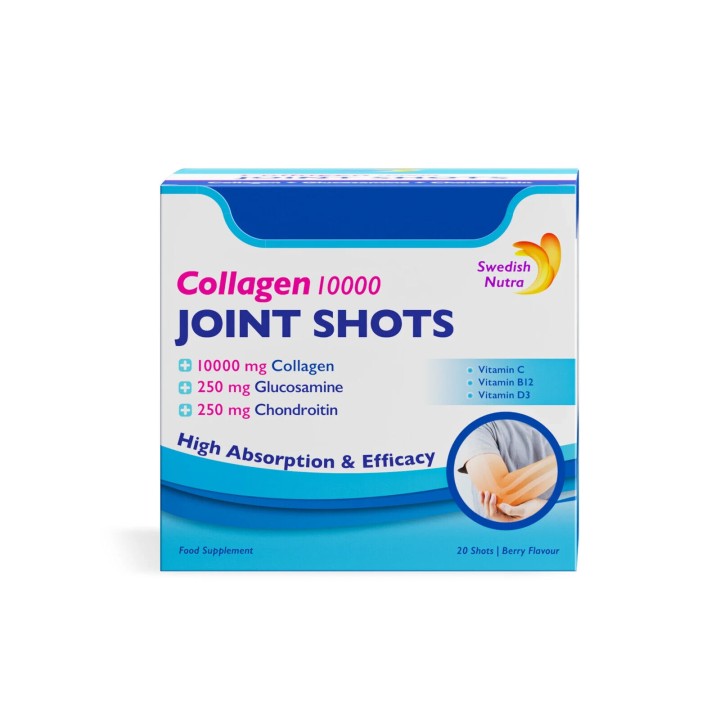 Swedish Nutra Collagen 10.000Mg 250Mg Glucosamine & 250Mg Chondroitin Joint Shots