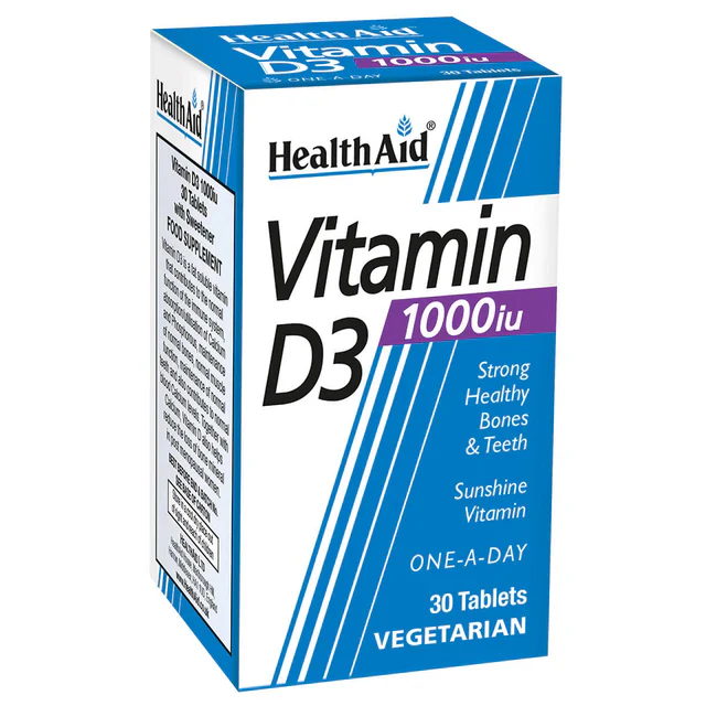 Health Aid Vitamin D3 1000Iu, 30Tabs
