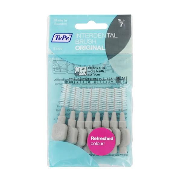 Tepe No7 1.3Mm Interdental Brushes (Grey), 8Pcs