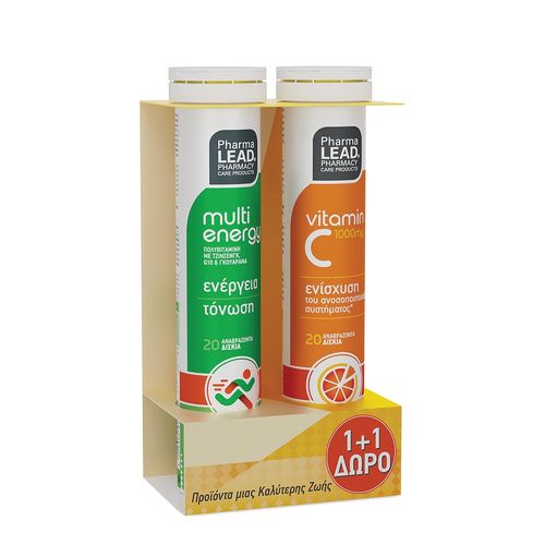 PHARMALEAD Multi A to Z+Q 10 (+Free Vitamin C 1000mg) 20 + 20 Eff.Tabs