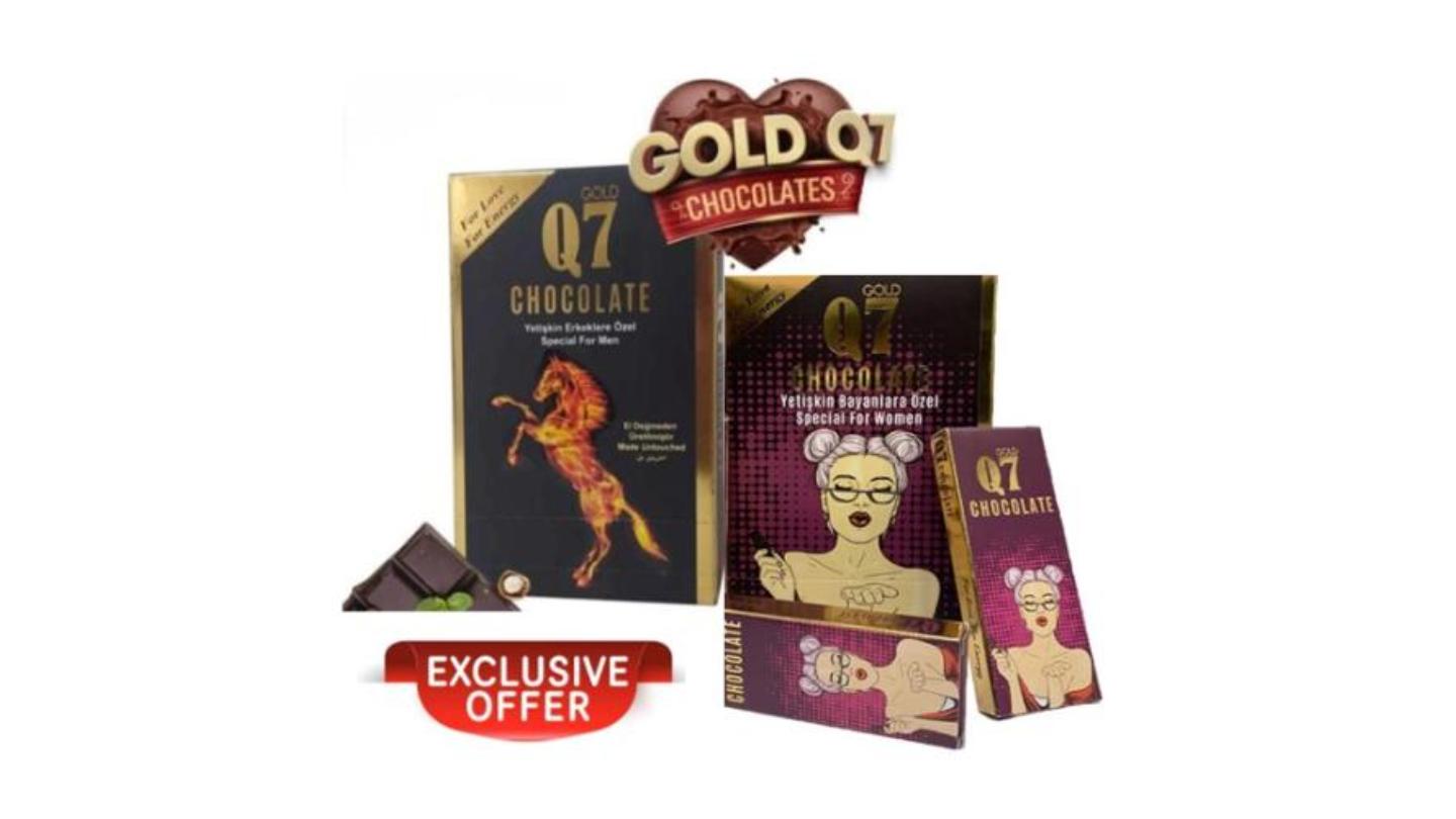 Διεγερτικες Σοκολατες Gold Q7 για ΄Αντρες και Γυναικες – 25g ανα τεμαχιο