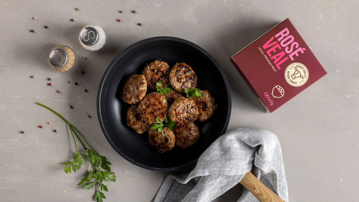 ROSE VEAL MEAT BALLS 12pcs x 40g