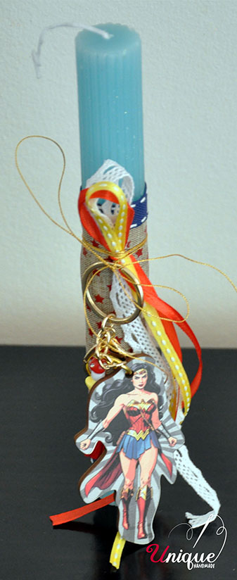Wonder Woman Brelock Easter Candle Lampada