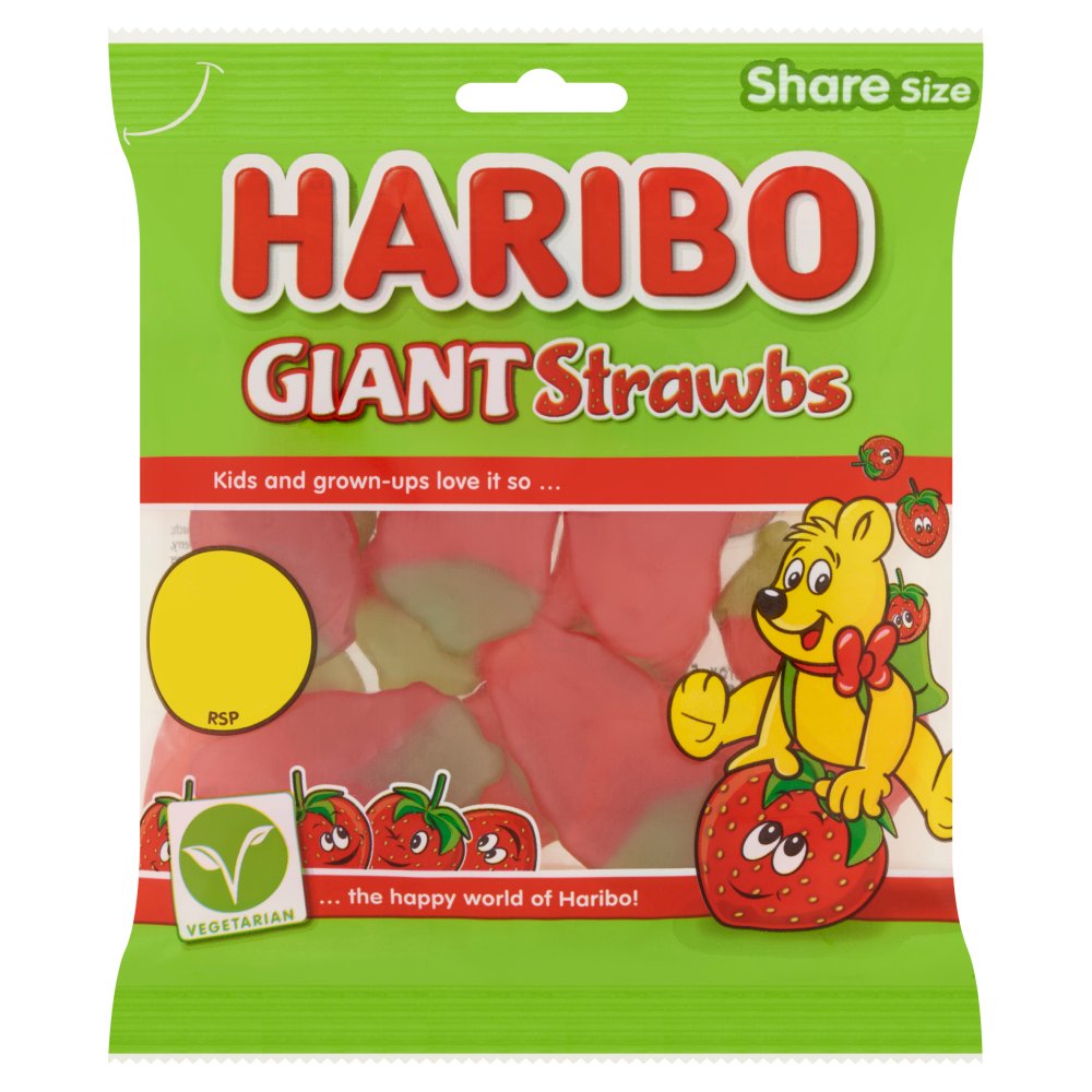 Haribo Giant Srtawbs 140g