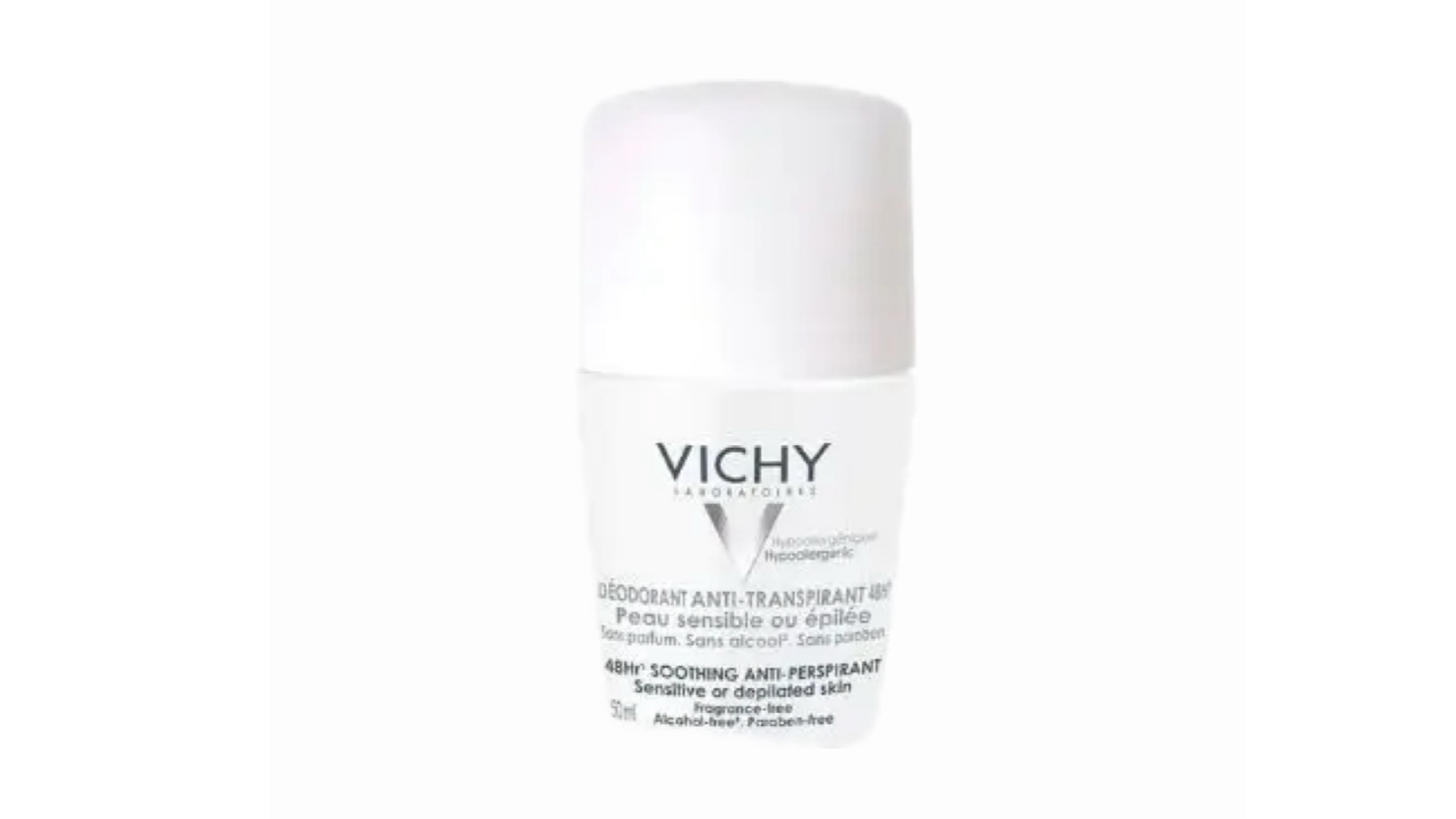 Vichy Deodorant 48H Soothing Anti-Perspirant Roll-On For Sensitive Or Depilated Skin, 50ml