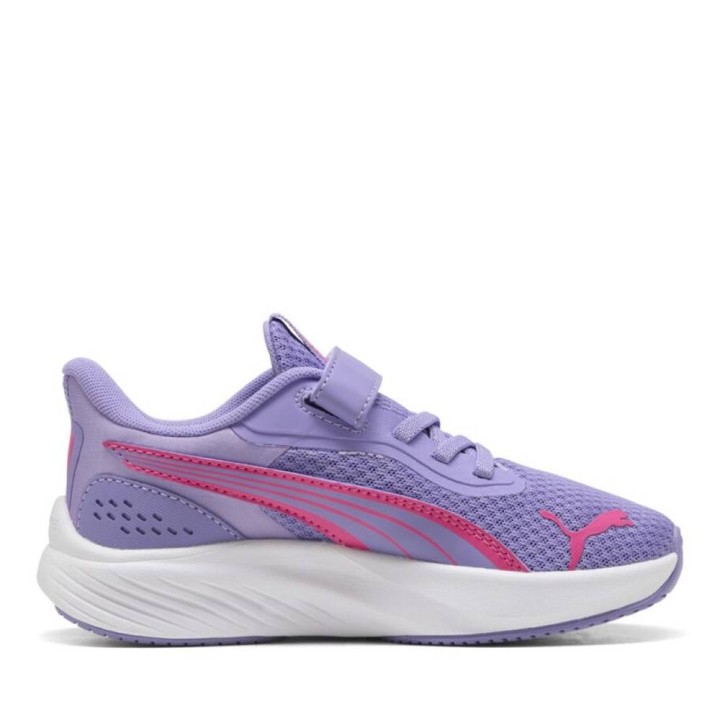 Puma 311650 Pounce Lite Ac+ Ps Running Sneakers Childrens Colored Feather Gray-Royal Sapphire-Pineapple Ice- White size: 1.5