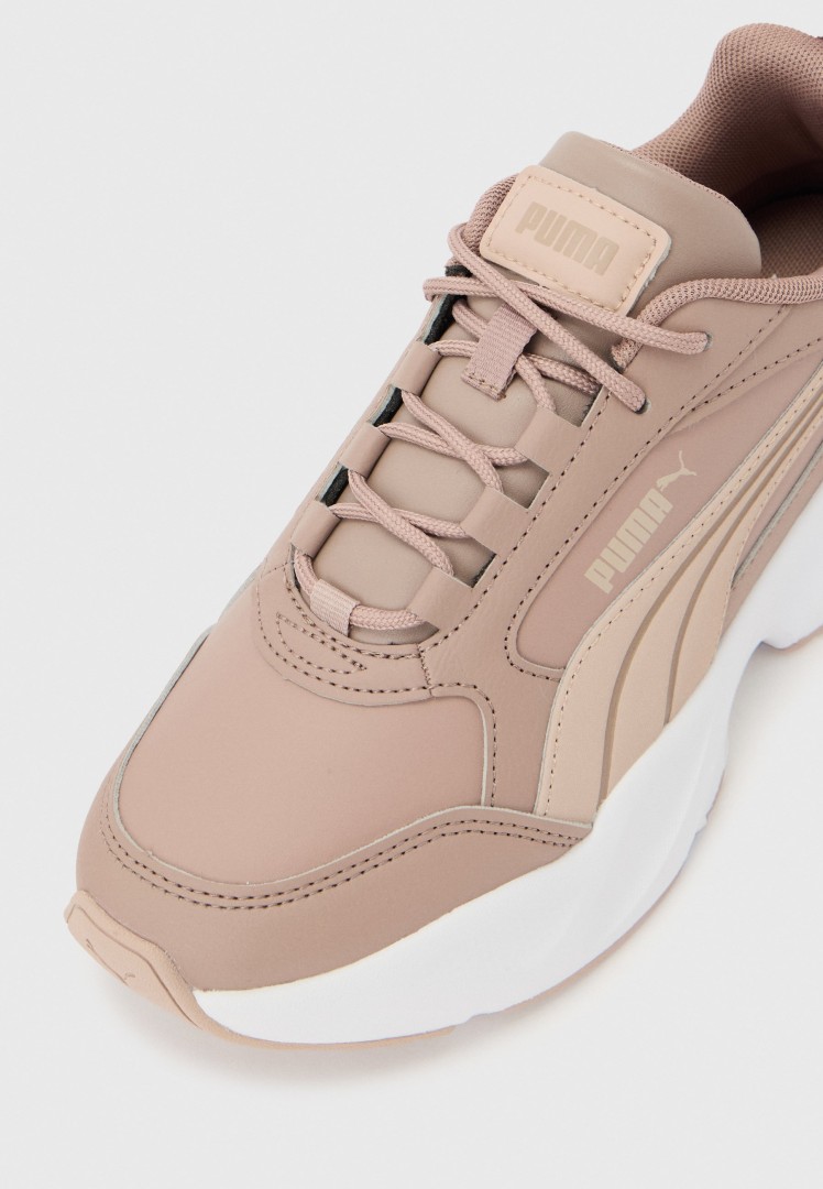 Puma 402678 Cassia 2.0 L Sportstyle Low Boot Womens Colored Sandstone-Rose Latte- White size: 5.5