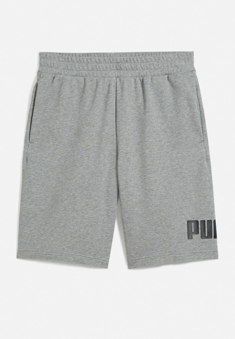Puma 682596 Essentials Big No. 1 Logo Shorts 10" Short Mens Colored Medium Gray Heather size: L