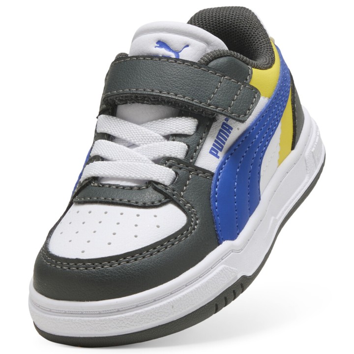 Puma 406892 Caven Iii Block Ac+ Infant Sportstyle Low Boot Childrens Colored Shadow Gray-Royal Sapphire- White size: 4.5