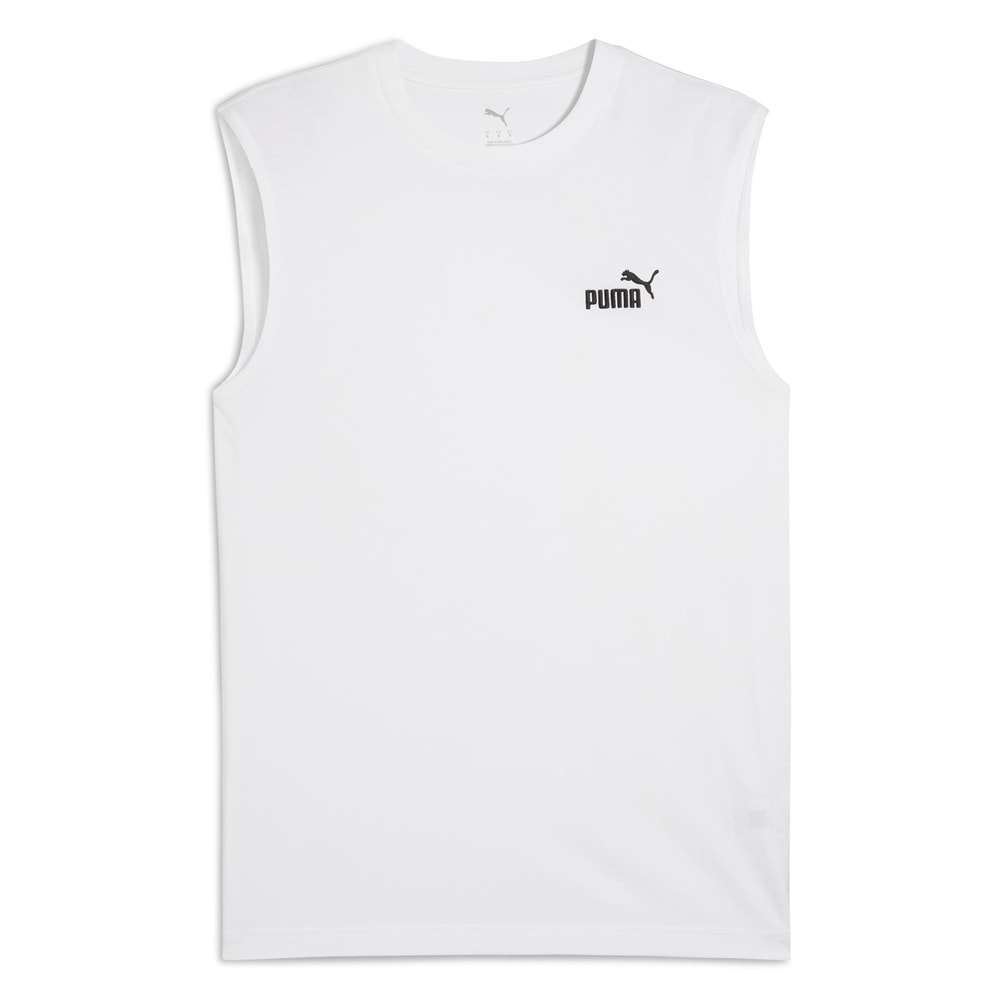 Puma 682626 Essentials No. 1 Logo Sleeveless T'shirt Μπλουζα Αμανικη Mens Colored White size: L