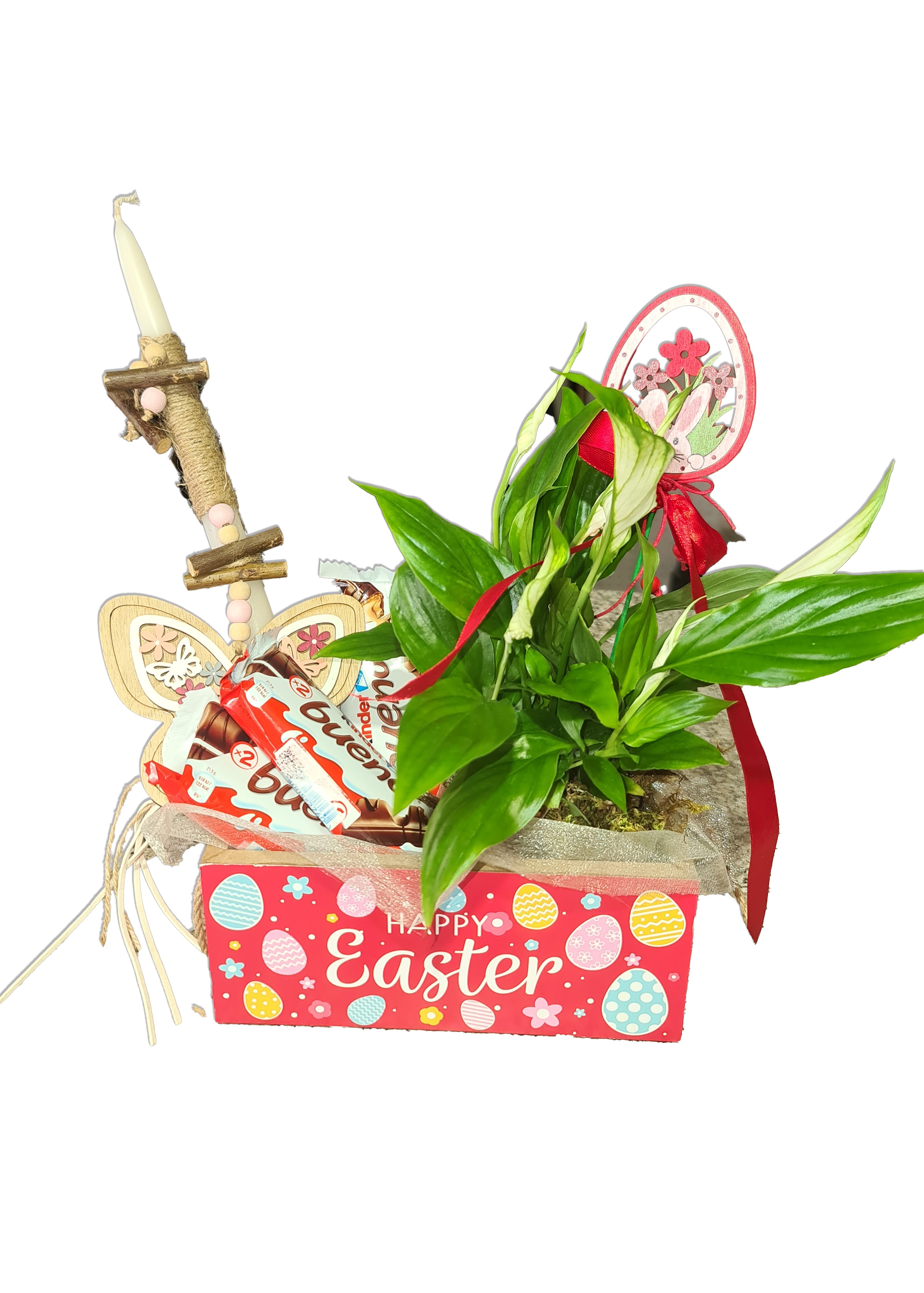 Gift Box with Chocolates & Easter Candle