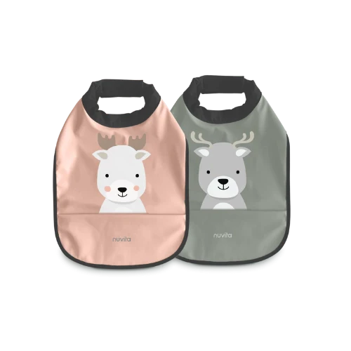 Waterproof bib ( 1pc.) pink 6m+