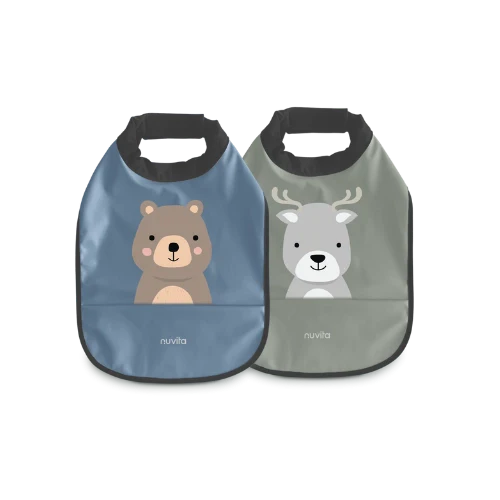 Waterproof bib (1pc) blue 6m+