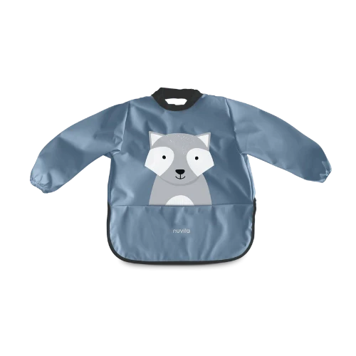 Apron bib with sleeves for meals and activities 6m+